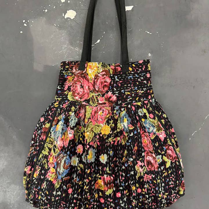 GYPSY STUDIO - Wholesale Shoulder Bag - Women's - Market Bags Kantha Stitch Bags Cotton Women's Shoulder Bags2