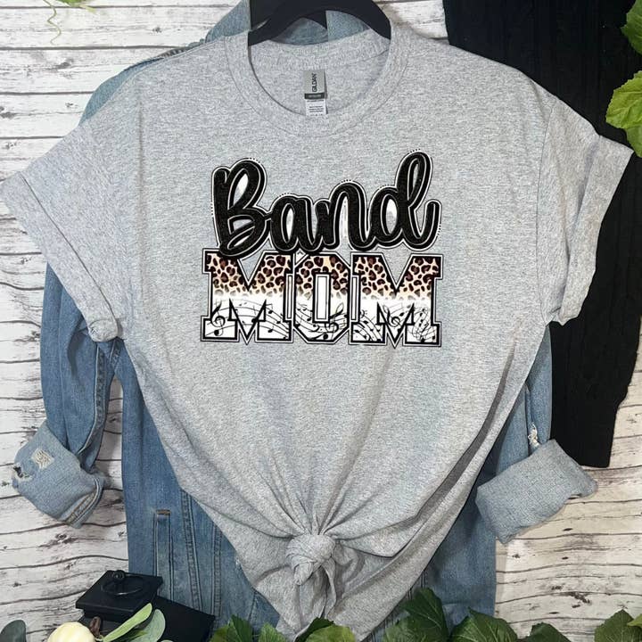 Glidan Grey Band Mom T-shirt for wholesale on Faire