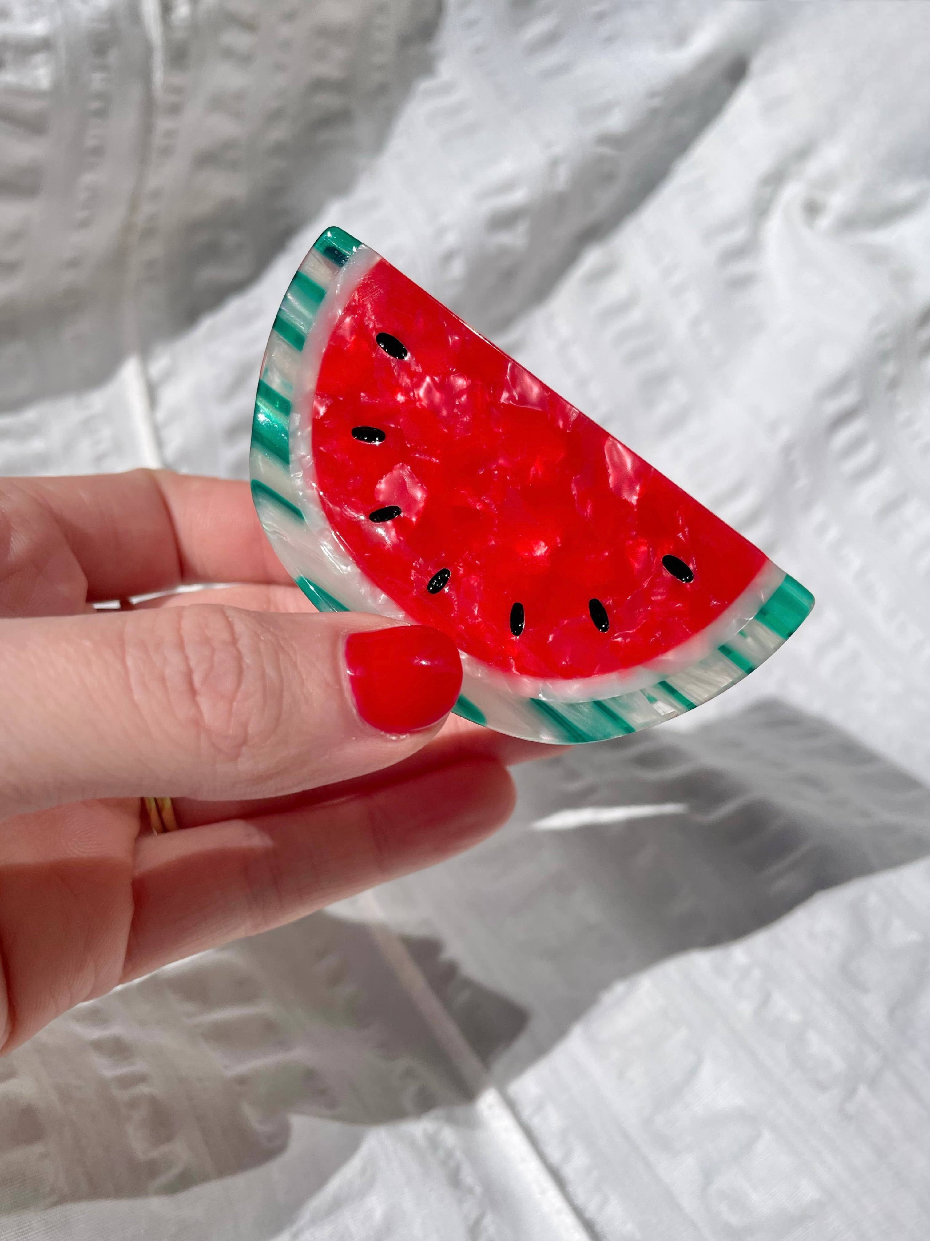 Line & Co - Vendita all'ingrosso Fermaglio per capelli - Donna - Clip Artiglio Anguria // Acetato di Cellulosa6