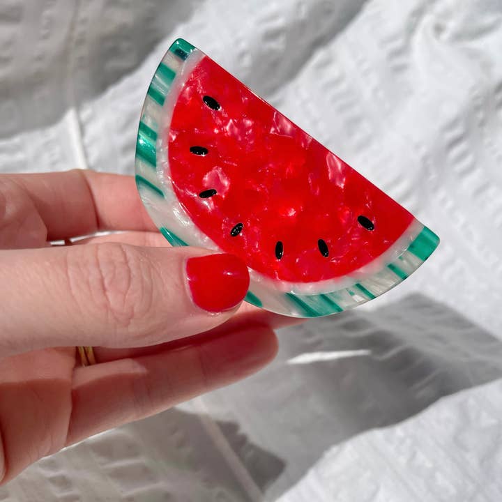 Line & Co - Vendita all'ingrosso Fermaglio per capelli - Donna - Clip Artiglio Anguria // Acetato di Cellulosa6