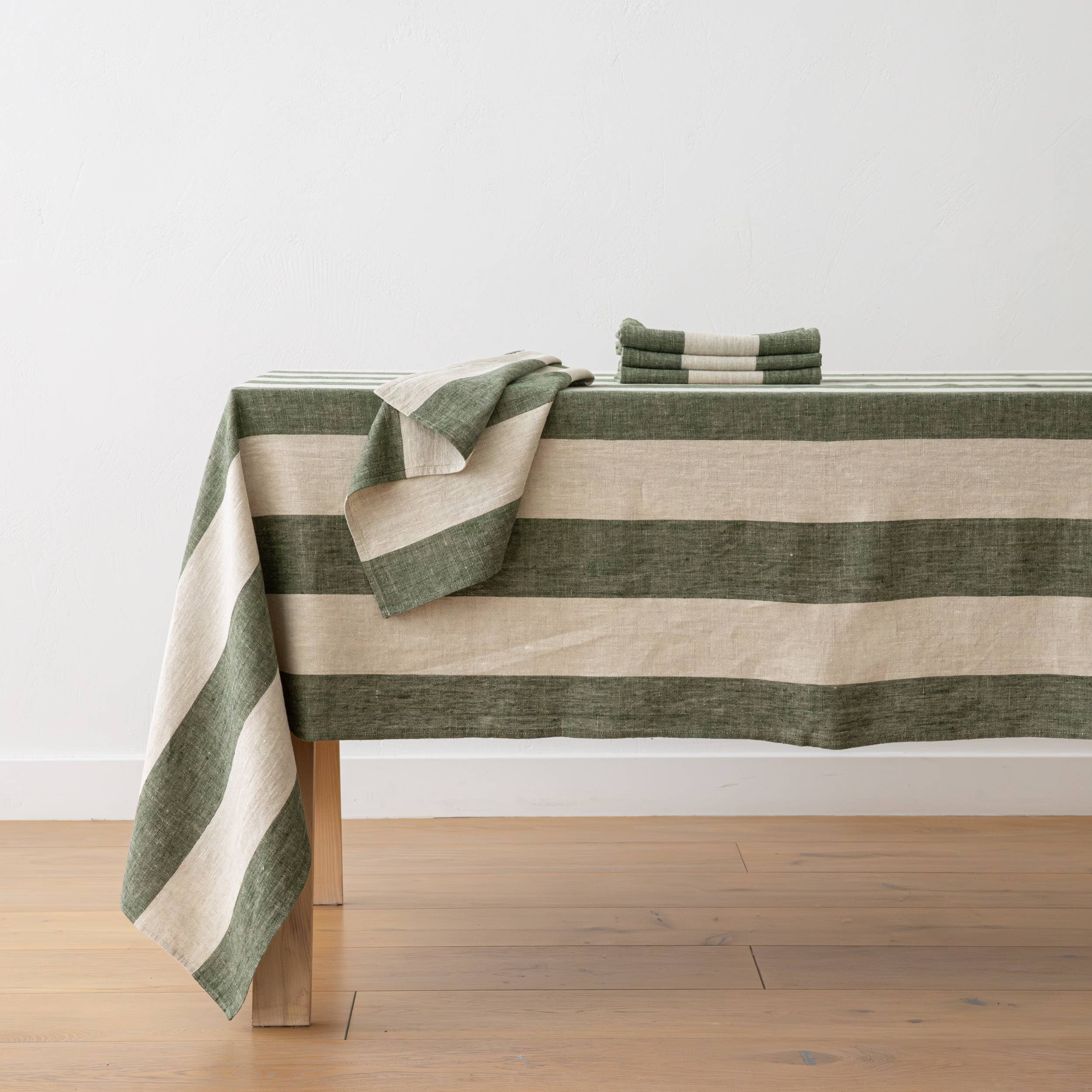 VERT FORÊT NATUREL Serviette en lin vert forêt naturel Venise en vente sur Faire2