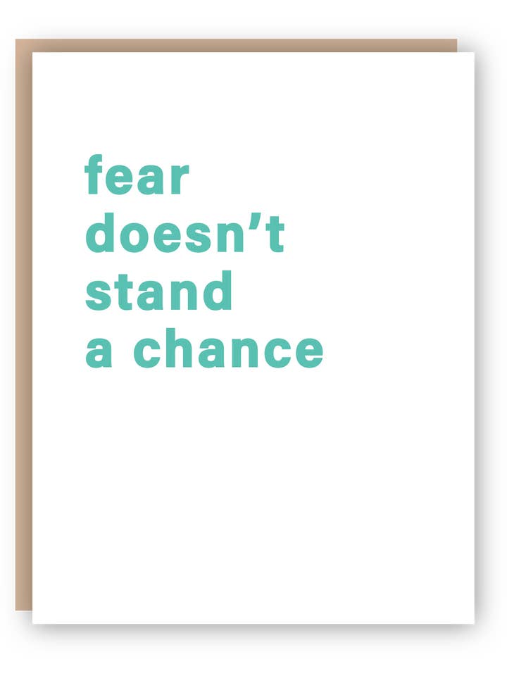 FEAR DOESN'T for wholesale by Notes Speak