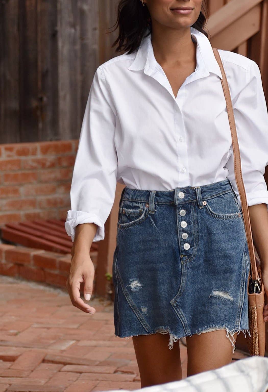 The Lomas Brand - Wholesale Button Down Shirt - Women's - White Button Up Oxford10