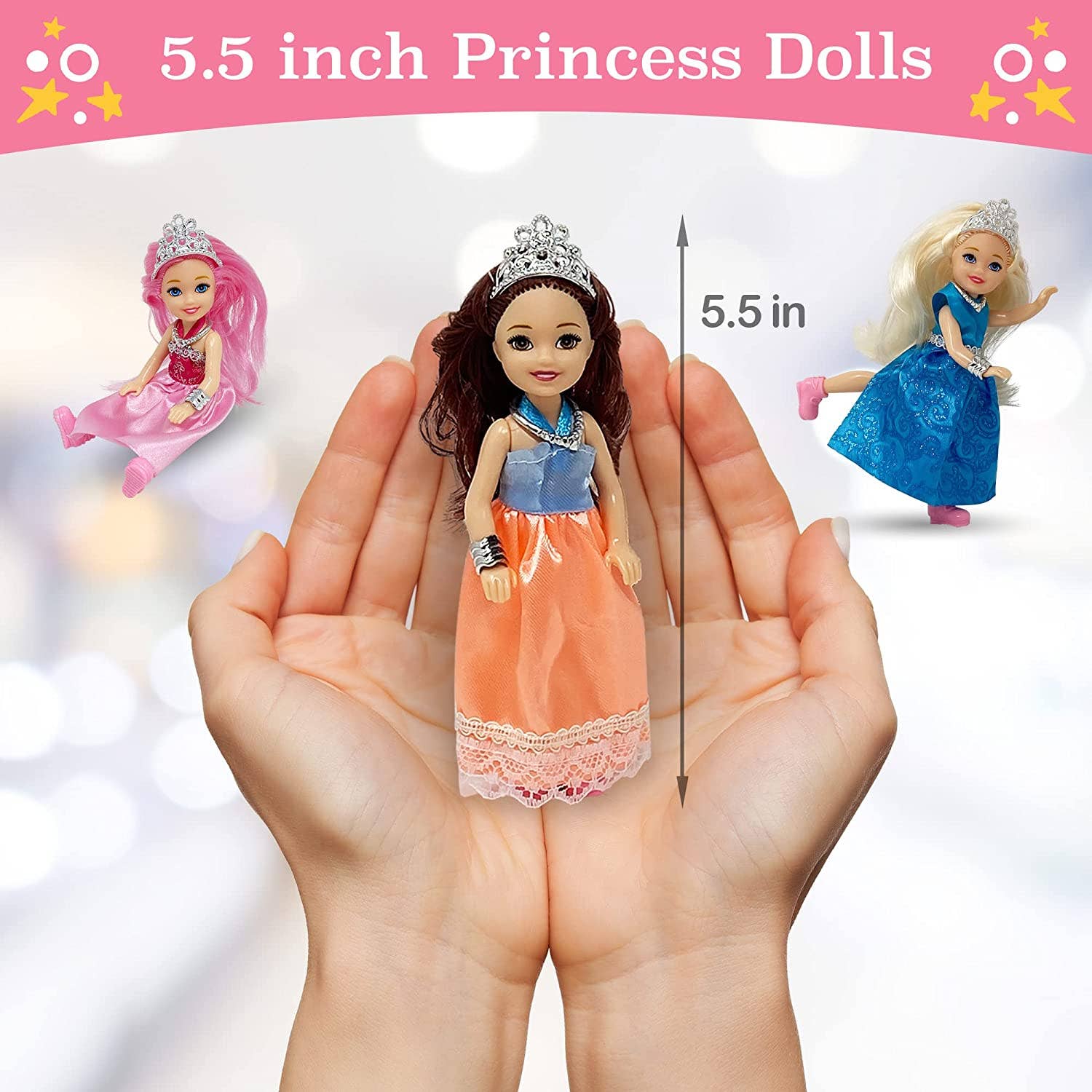The New York Doll Collection - Wholesale Doll - Kids - Little Dolls Set with Mini Princess Dolls for Girls3