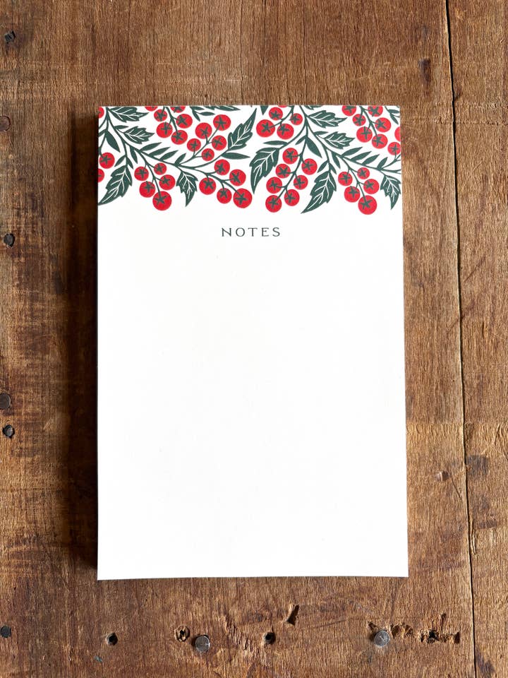 Bloco de notas com estampa de tomate cereja por atacado de Katharine Watson