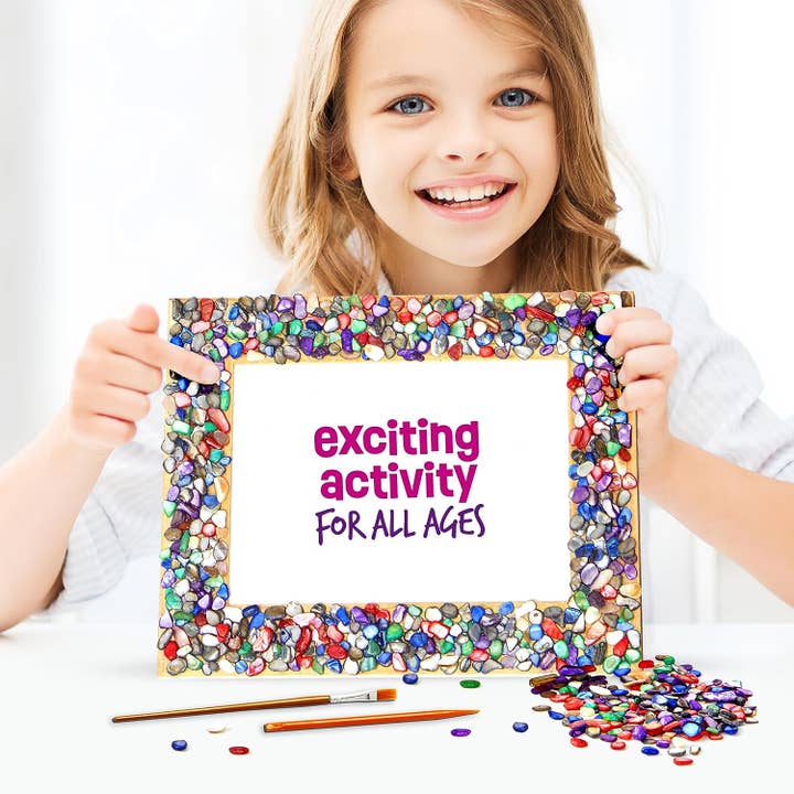Dan&Darci - Wholesale DIY Craft Kit - Kids - DIY Mosaic Picture Frame Kit for Kids