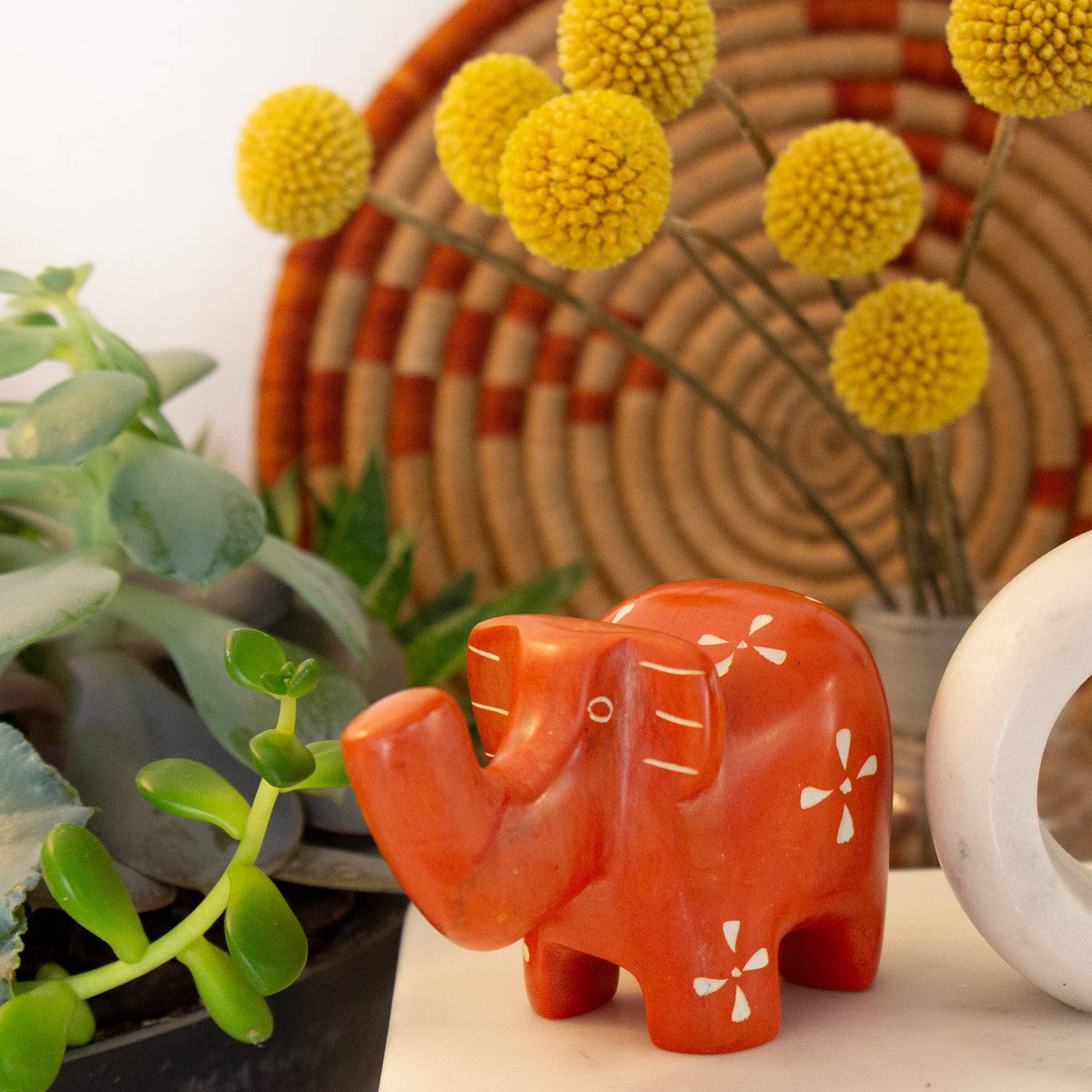 Global Crafts – Engroshandel Pyntefigur – Fedtsten elefanter Medium 2,5" - 3"19