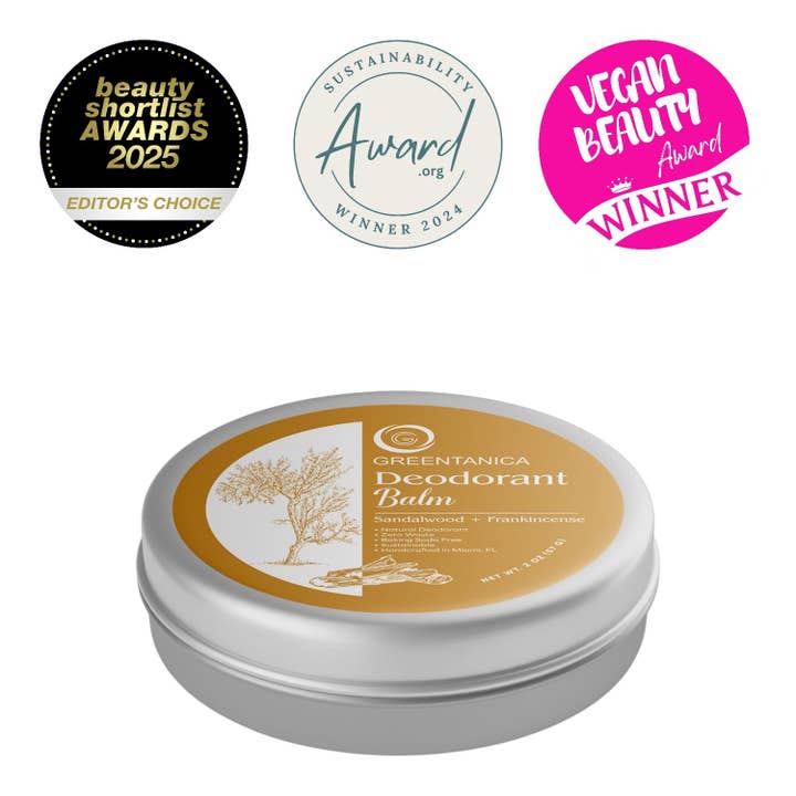Greentanica - Wholesale Deodorant - Unisex - Sandalwood + Frankincense Vegan Deodorant Balm1