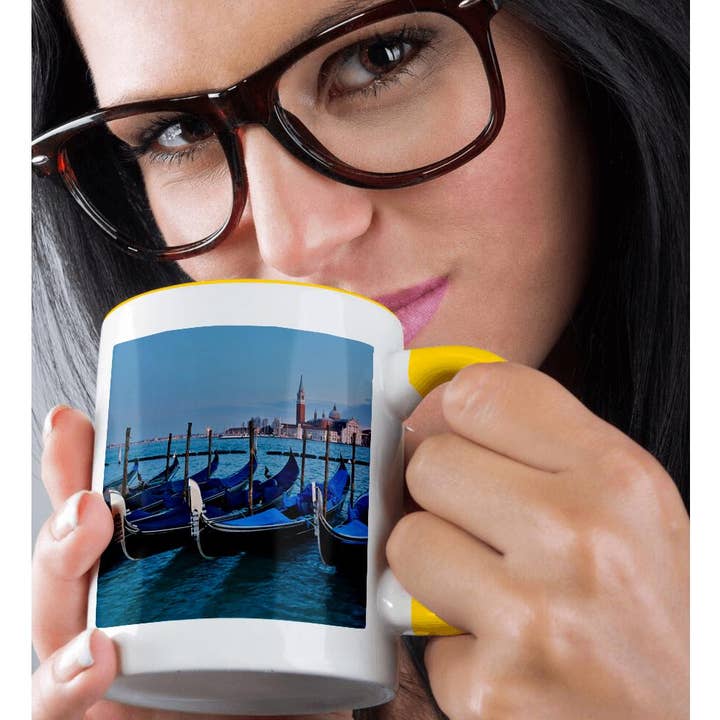 3dRose - Wholesale Coffee Mug - 3dRose, Gondolas along the Grand Canal, Venice, Italy, Mug1