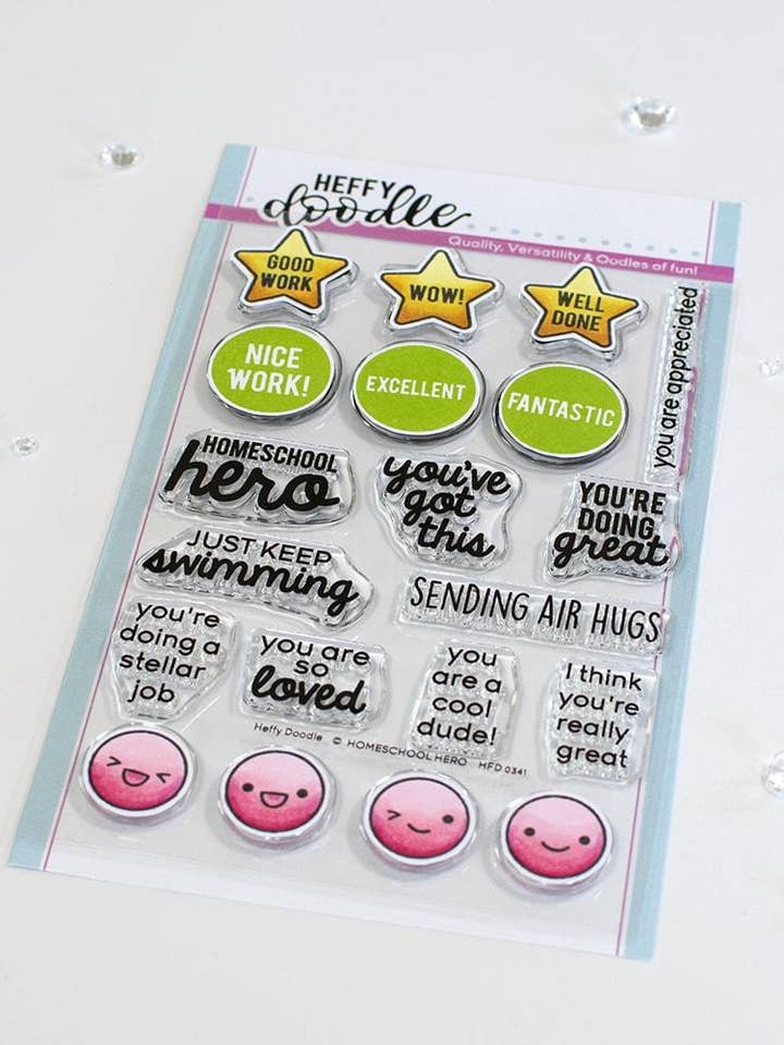 Tampons Héros Homeschool pour la vente par Ecstasy Crafts Distributing