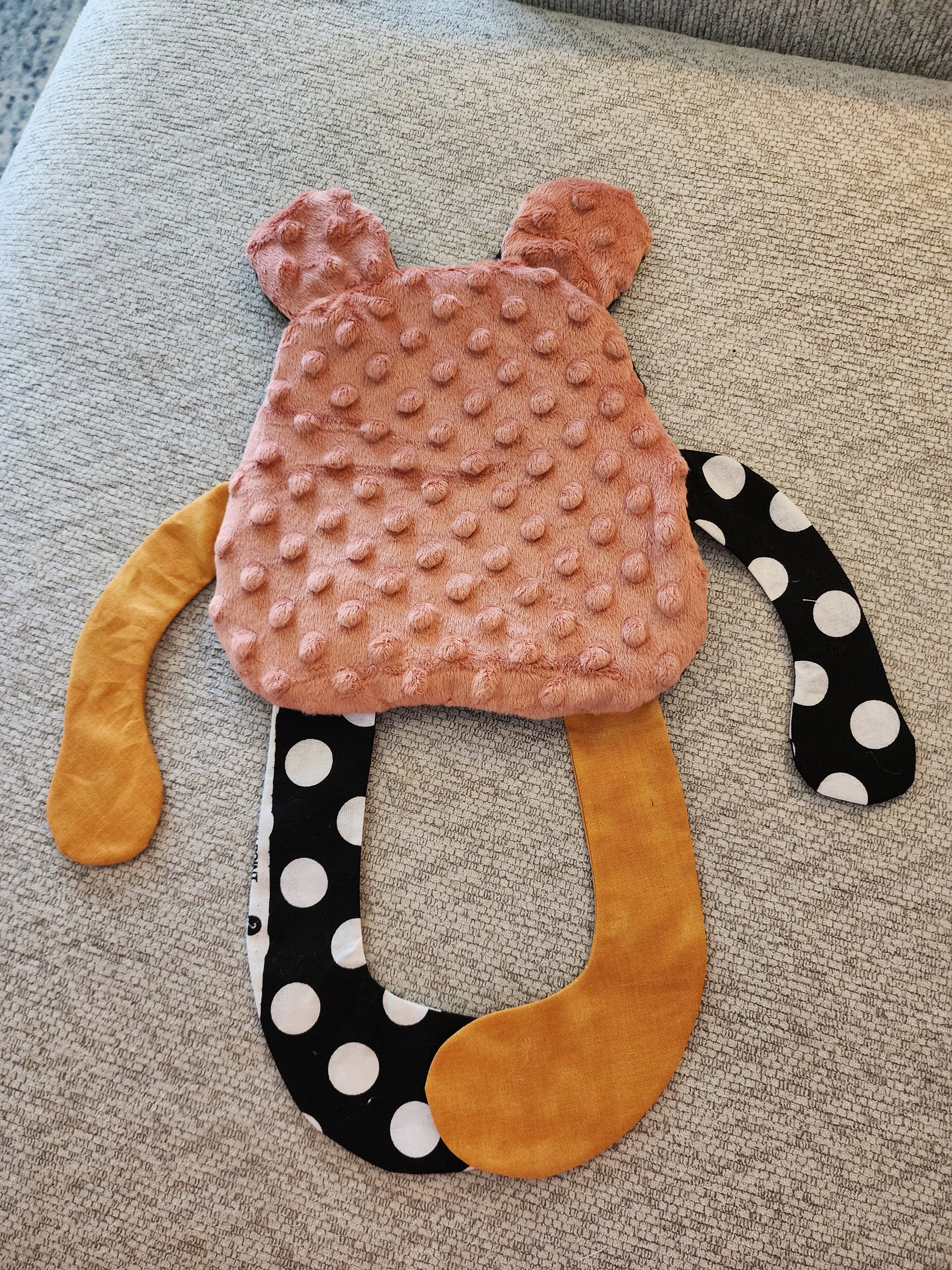 Peek A Boo Plush - Wholesale Crinkle Tag Toy - Baby - Sensory Crinkle Lovie- Horseshoes  Dimple Dot Crinkle sound bear style1