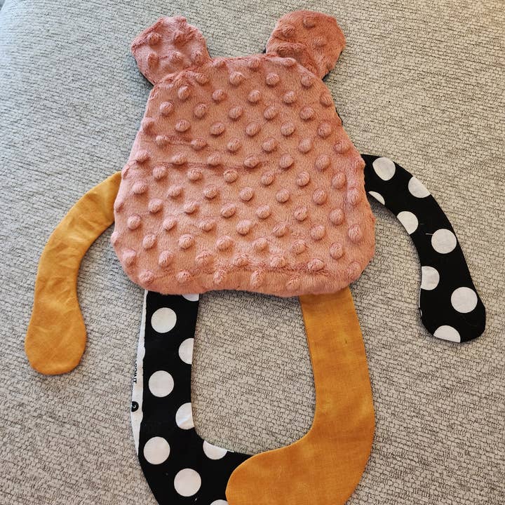 Peek A Boo Plush - Vente Jouet sensoriel – bébé - Lovie sensoriel froissé - Fer à cheval Dimple Dot son froissé style ours1