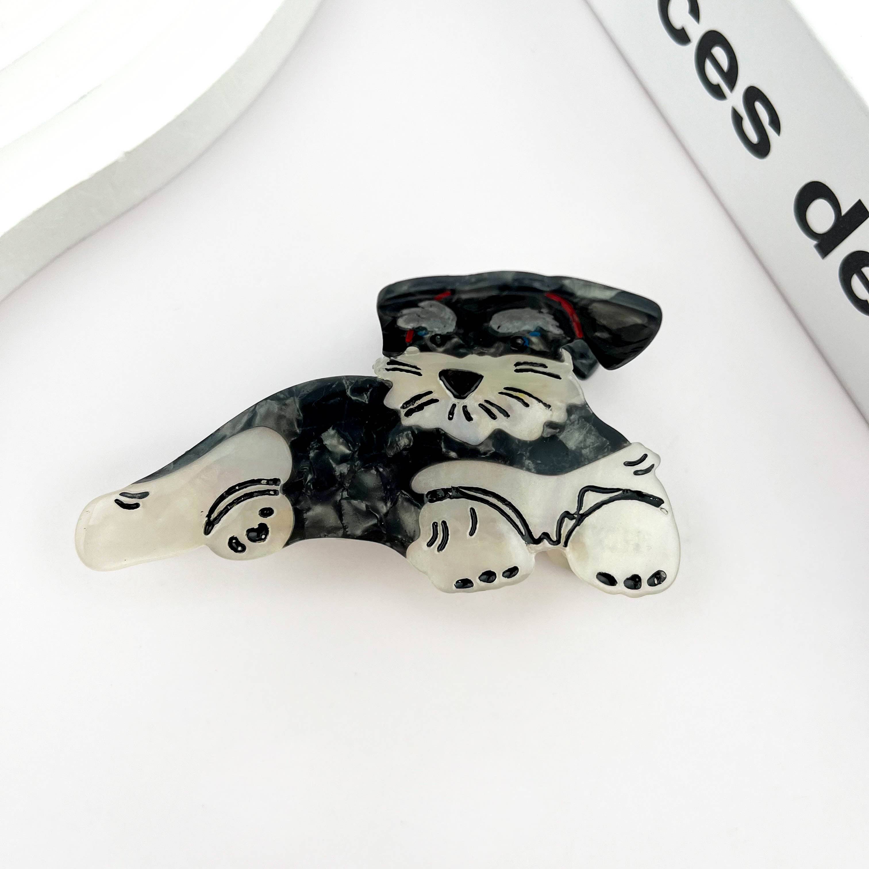 TheDivaSoap – wholesale Hårklämma - Dam – Acetat Hund Kloklämma, Schnauzer Corgi Hårklämma0