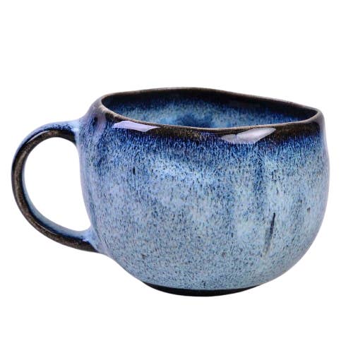 Tasse à thé et café en céramique faite à la main émaillée 450 ml pour la vente par Pretty Plate