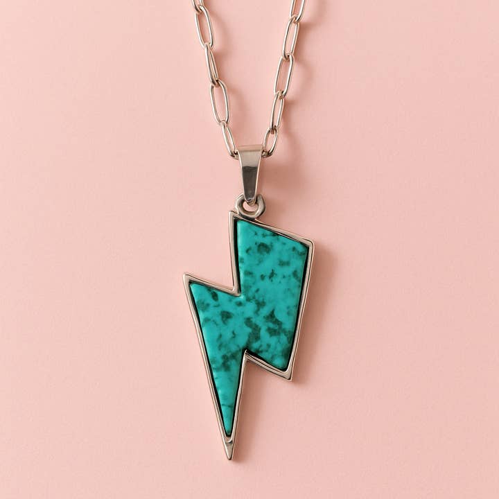 The Bling Barn - Wholesale Pendant/Charm Necklace - A Bolt Of Fashion Country Western Style Chain Necklace1