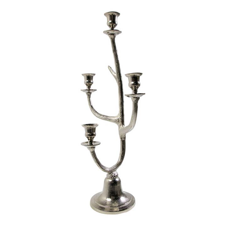 Candle Holder antler silver 4 h58cm for wholesale by Mars & More - Brand of B Living