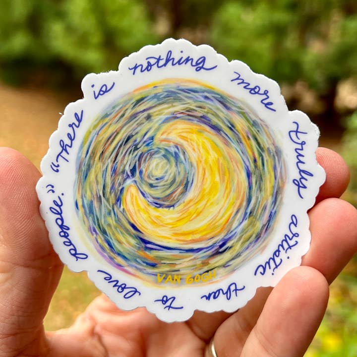 Van Gogh {sticker} for wholesale by Uncle Dunc's Sticker Shoppe