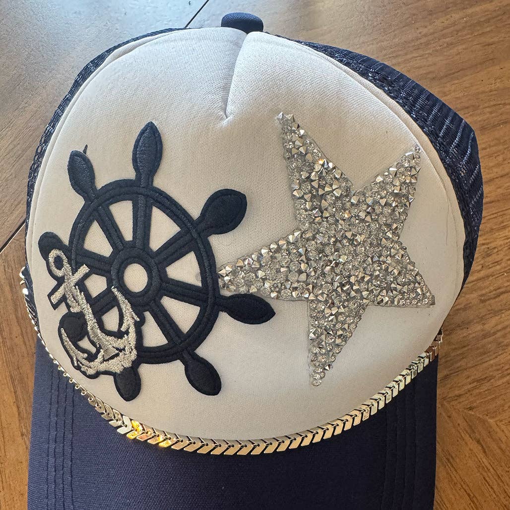 On a Whim Hats - Wholesale Trucker Hat - Women's - Star Anchor3