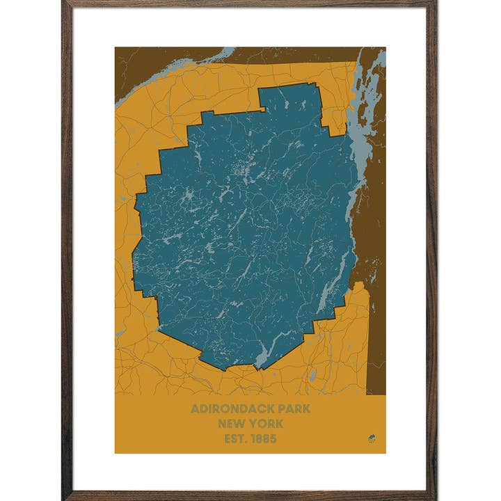 Adirondack Park Map for wholesale by Muir Way
