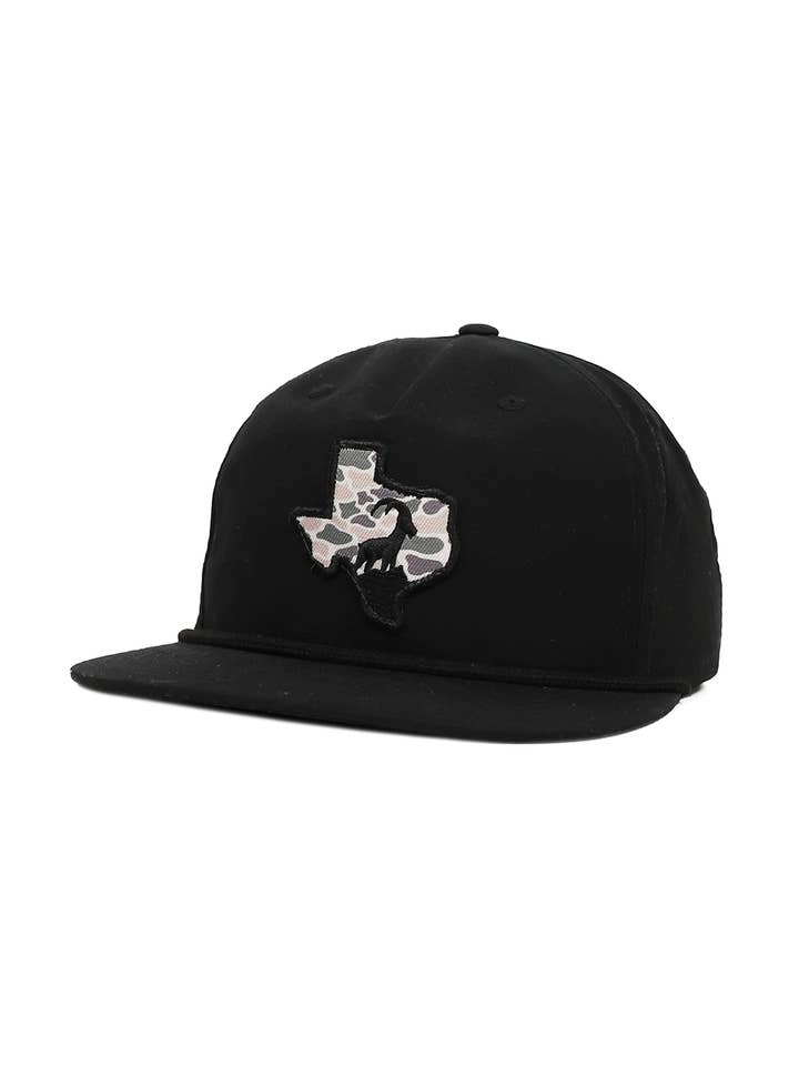 Chapeau Patch Camouflage Couleurs Texas Noir pour la vente par High Creek