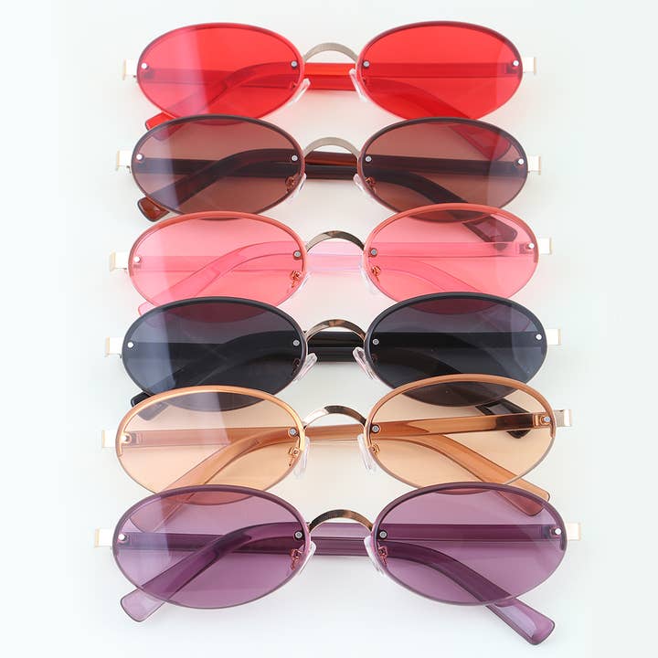 Moderne randlose ovale Sonnenbrille für den Großhandel von 3AM BY H&D ACCESSORIES