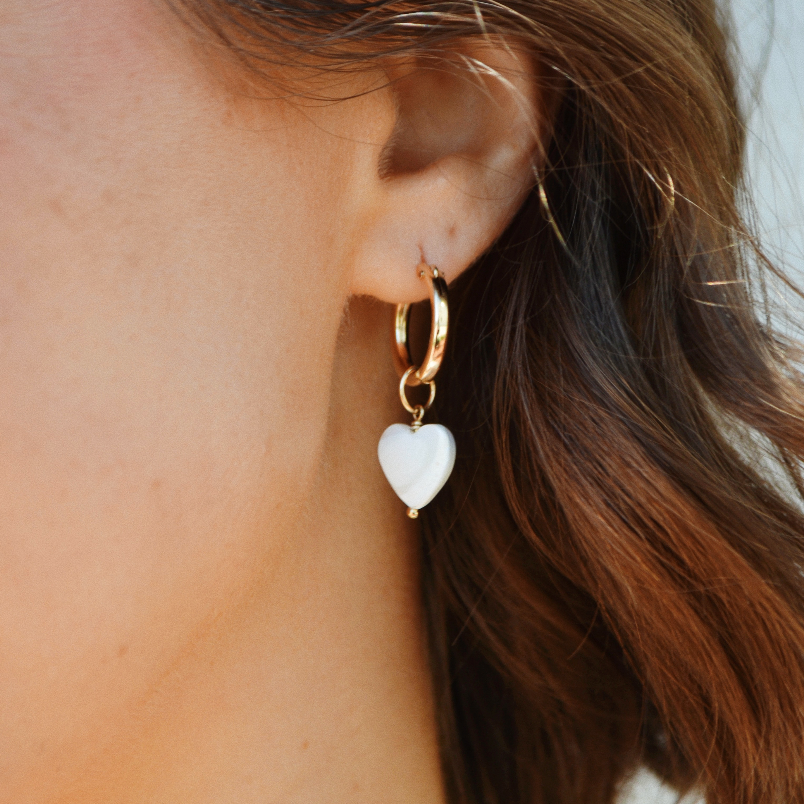 Anna Janelle Jewelry - Wholesale Individual Charm/Pendant - Pearly Heart Drop1