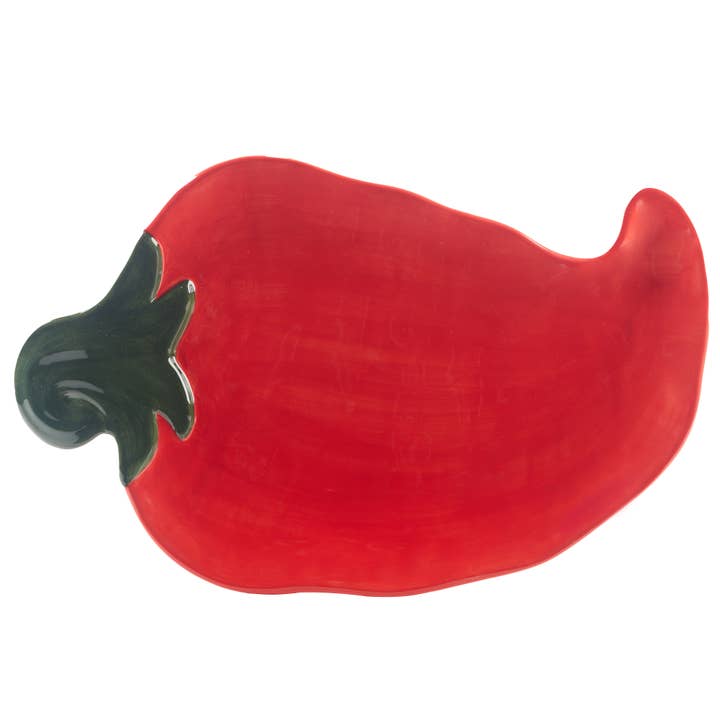 Certified International - Wholesale Platter - Spice Love 3-D Chili Pepper Platter