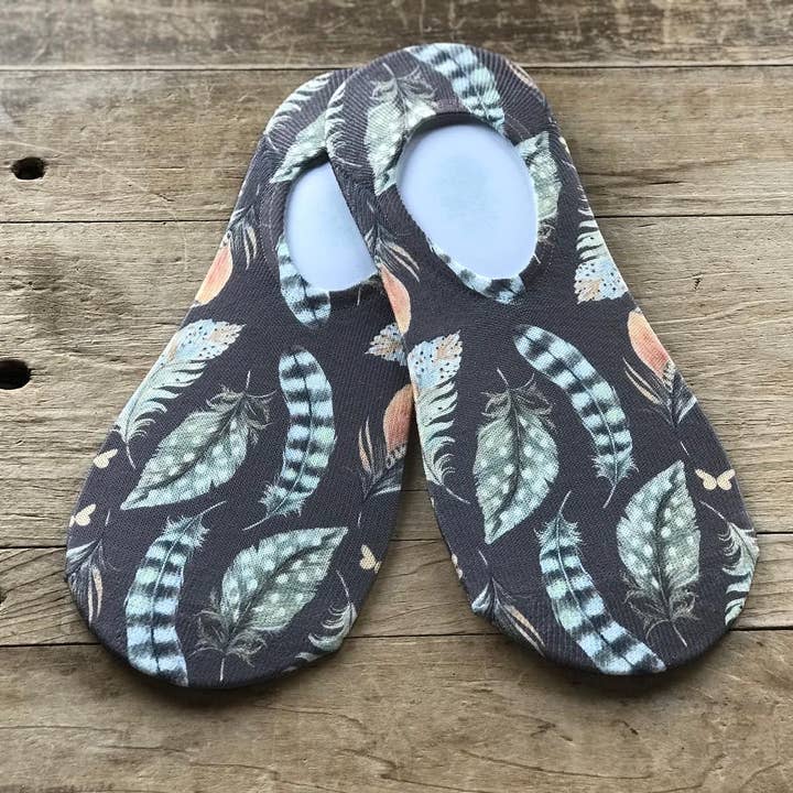 Boho Feathers No-Show Socken für den Großhandel von Simply Me • Gentlemen Est. 2017 LLC