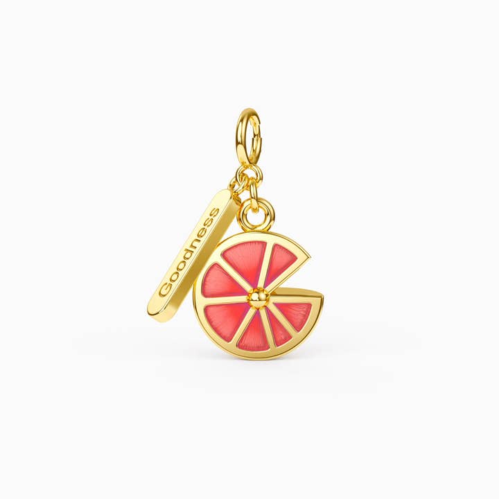 Fruits of Spirit Goodness Grapefruit Charm for wholesale by Vanimy Jewelry