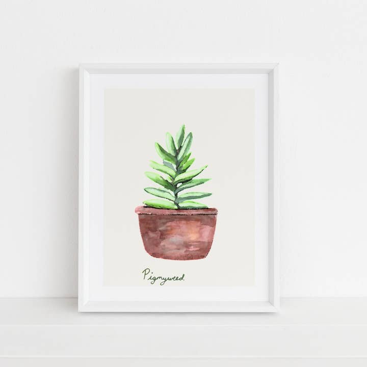 Pigmy Weed Print for wholesale by Crawford Sisters Card Co., LLC