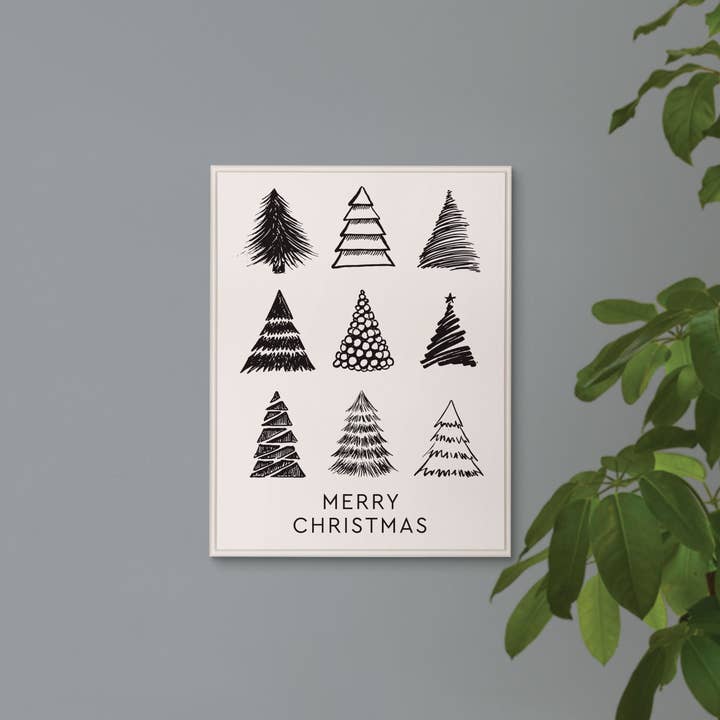 Merry Christmas Trees Ornate Wall Décor for wholesale by P. Graham Dunn