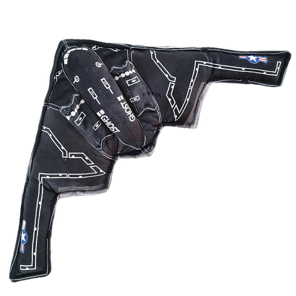 Texas Toy Distribution - Wholesale Stuffed/Plush Toy - Kids & Baby - B2 Ghost Bomber Plane Plush Stuffed Military Airplane0