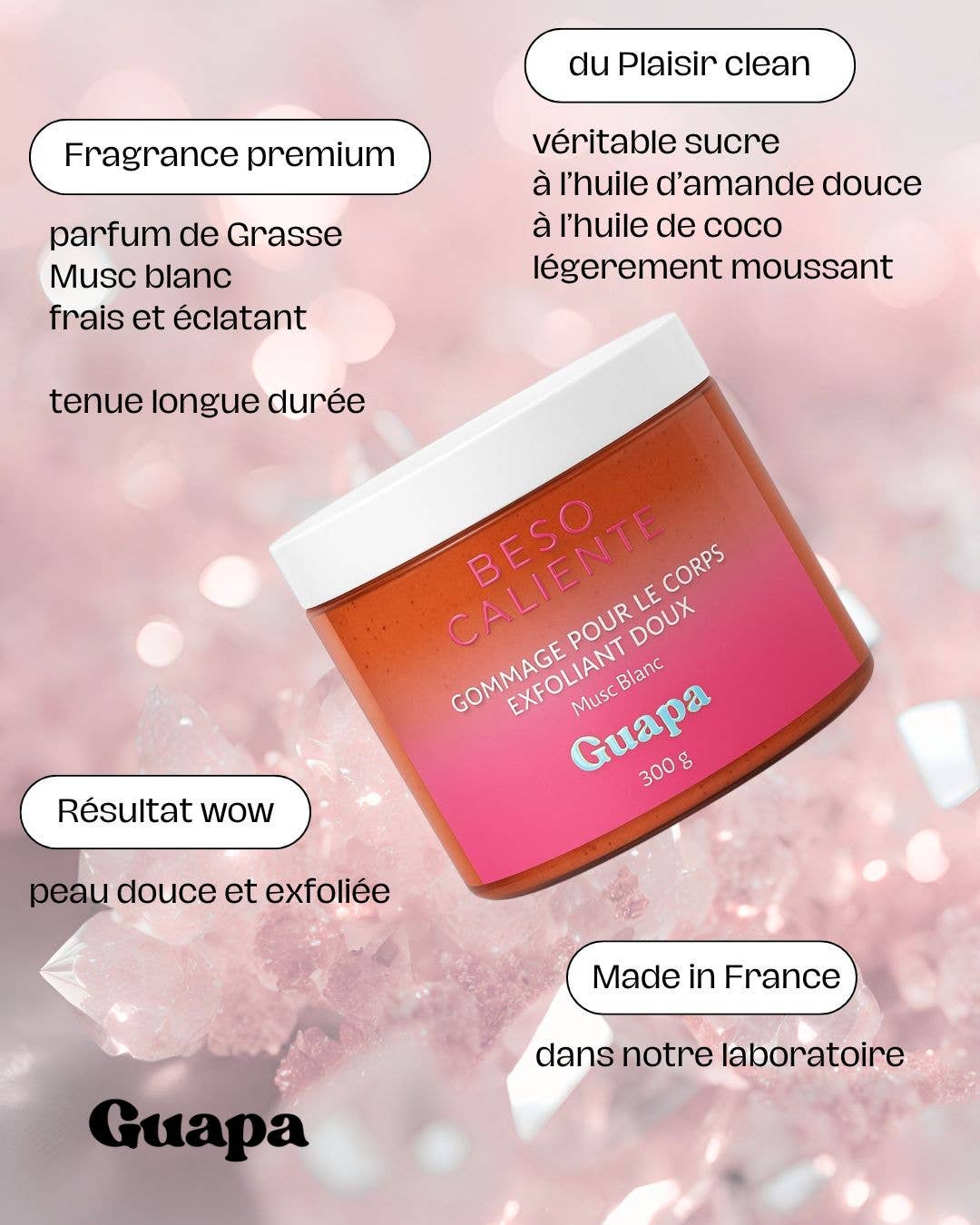 S2Z-COSMETICS P/O GUAPA - Wholesale Body Scrub/Exfoliant - Gentle exfoliating body scrub – White musk2