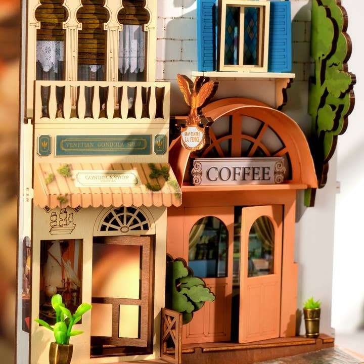 Hands Craft - Wholesale Puzzle - Kids - DIY Book Nook Kit: Romantic Venice with Dust Cover6
