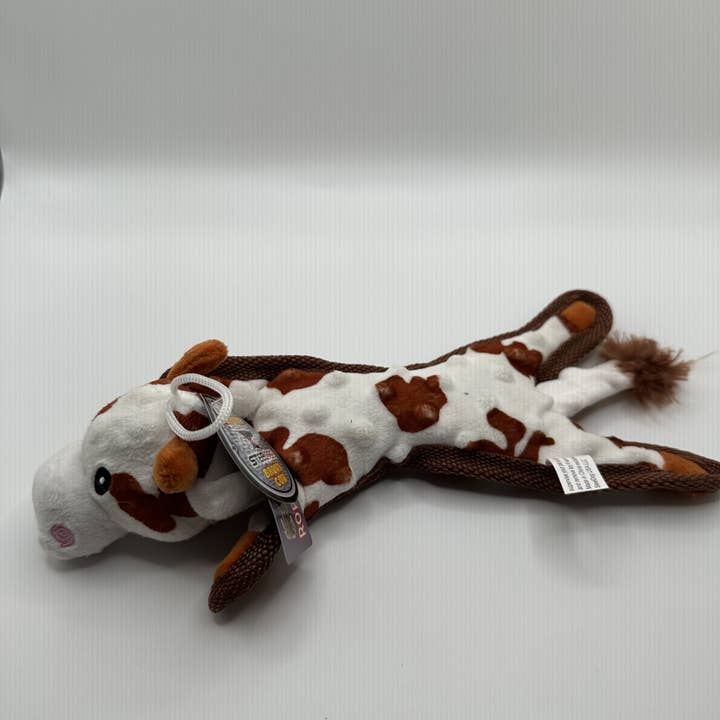 STEELDOG USA LLC - Wholesale Pet Plush Toy - Dog - Baby Bump Flat Brown Cow4