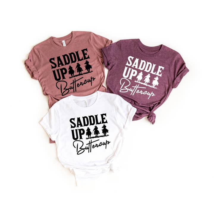 Sadle upp Buttercup skjorta Cowboy skjorta Western Shirt Hippie Boho skjorta cowgirl skjorta land flicka skjorta för wholesale av PrimestoreUS