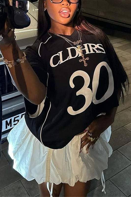 BLACK v neck oversized t shirts for wholesale on Faire0