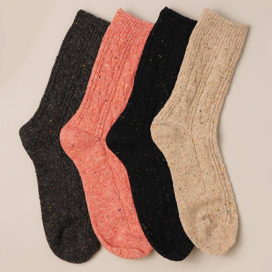   Women's Wool Blend Crew Length Socks. for wholesale on Faire1