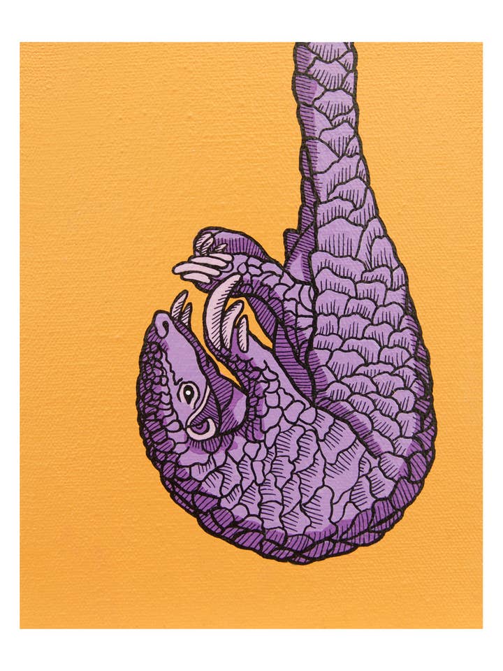 Precious Pangolin Art Print for wholesale by Pop Zoo
