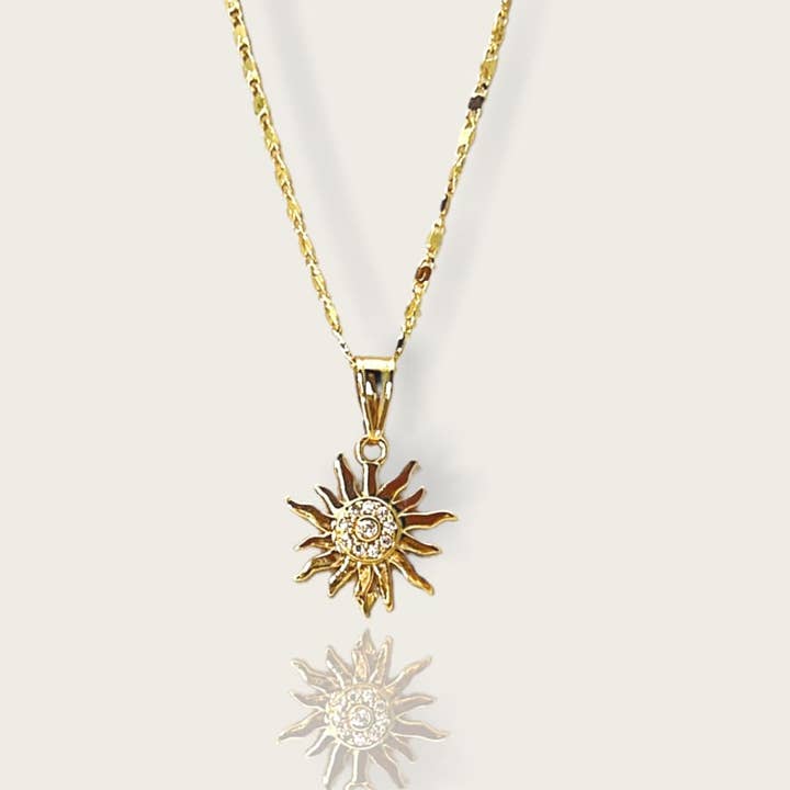 Sunshine Necklace 18kts Gold Plated for wholesale by Raf Rossi Gold Plated