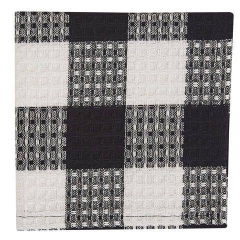 Wicklow Check Dishcloth - Black & Cream for wholesale by Park Designs