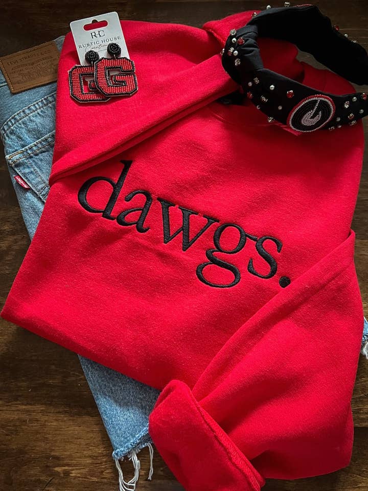 Rustic House Creations - Wholesale Sweatshirt - Unisex - dawgs. Embroidered Sweatshirt2