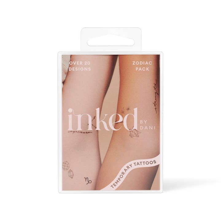 INKED by Dani - Vente Tatouages temporaires - Collection Zodiac : Pack de tatouages temporaires Earth Signs2