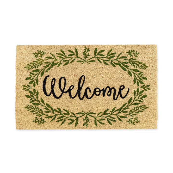 Greenery Welcome Doormat for wholesale by Design Imports