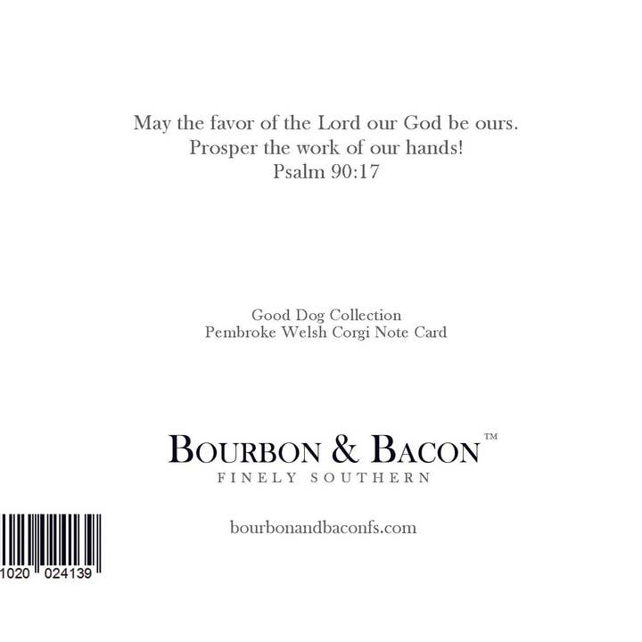 Bourbon & Bacon - Wholesale Stationery/Notecard Set - Corgi, Pembroke Welsh Note Cards1