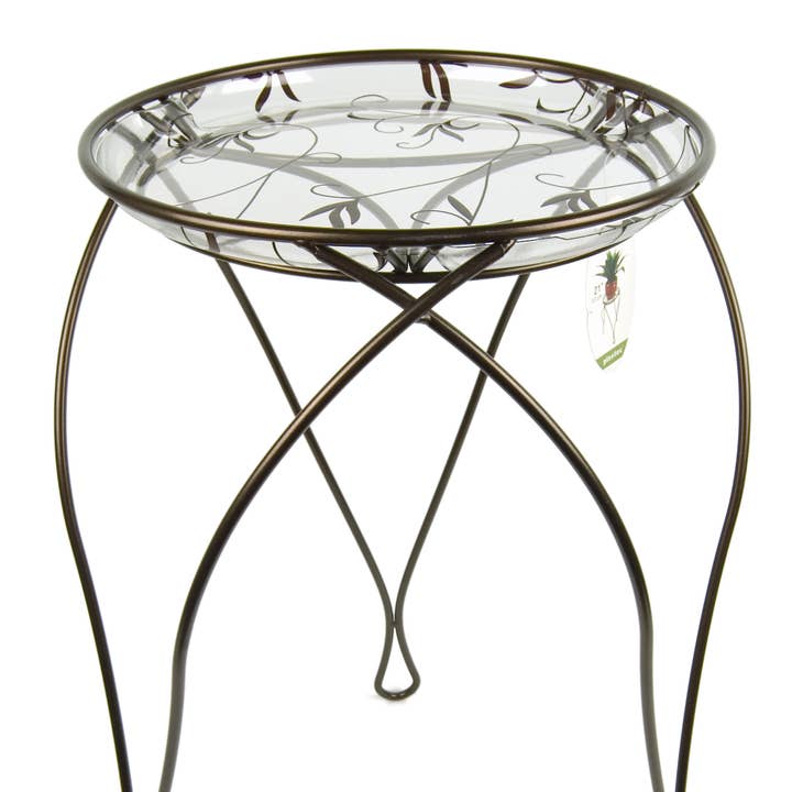 Elegance Plant Stand 21" Dark Bronze for wholesale by Plastec Products
