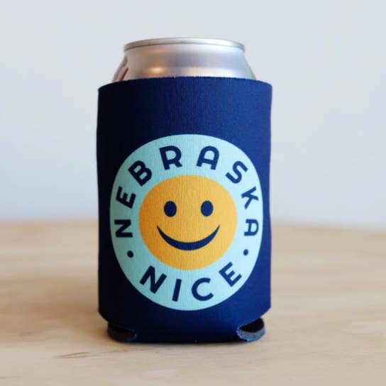 Nebraska Nice koozie for wholesale by Heartlandia