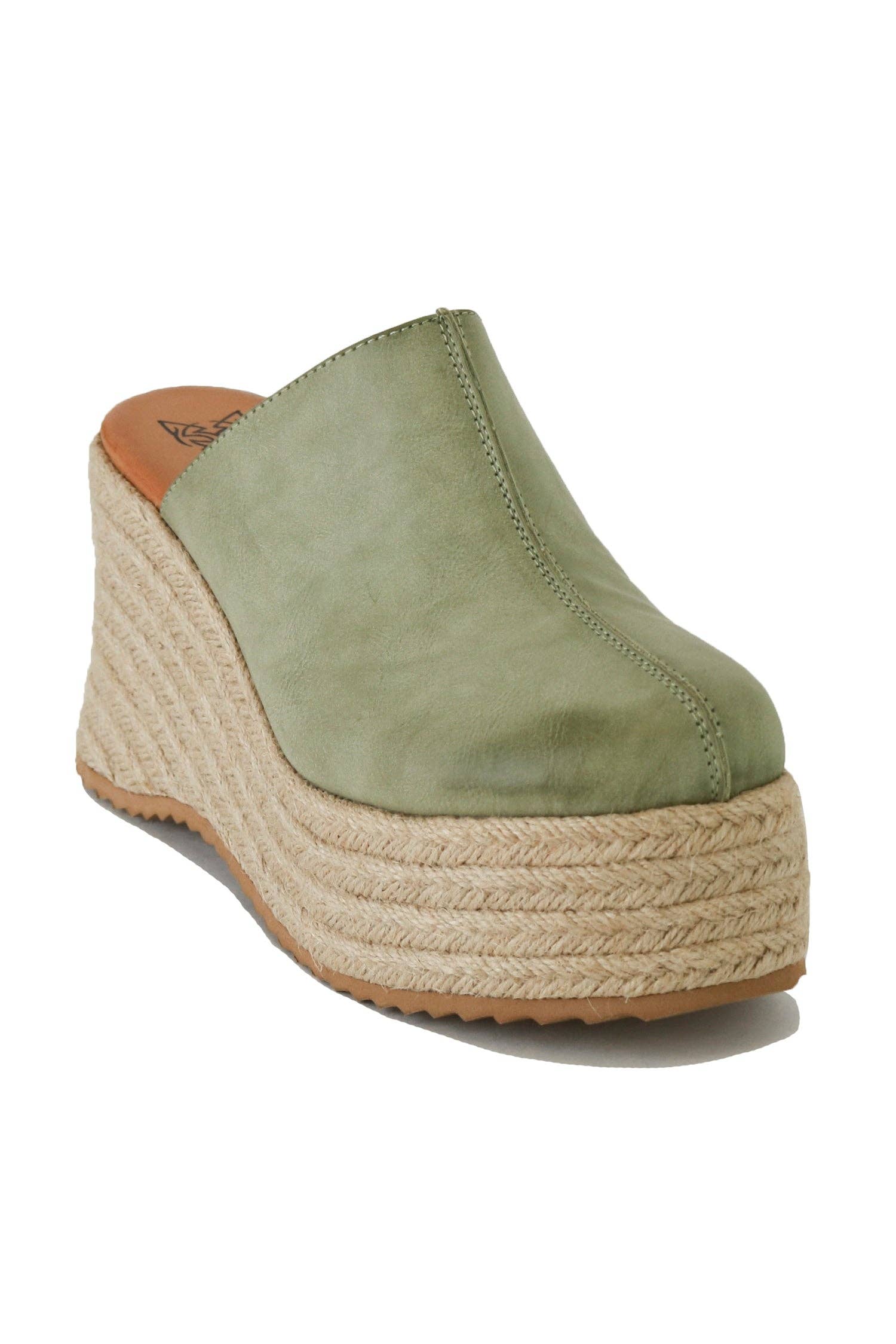 BEAST FASHION - Wholesale Wedges - Women's - NELLIE-01 Round Toe Espadrille Wedge Mule5