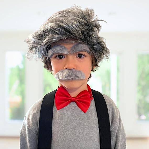 4E's Novelty - Wholesale Costume - Kids - 4E's Novelty Old Man Costume – Suspenders, Mustache, Eyebrows & Bow Tie for Kids