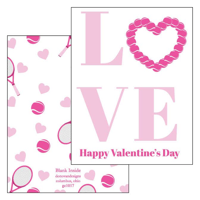 FAZEMOS UM GRANDE PAR DE CARTÕES DE DIA DOS NAMORADOS DE PICKLEBALL por atacado de Donovan Designs